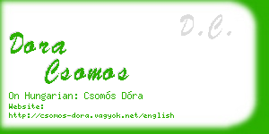 dora csomos business card